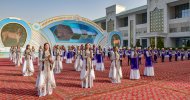Фоторепортаж: В городе Аркадаг состоялось открытие монумента Taýçanak
