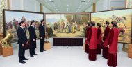 Фоторепортаж: в Аркадаге состоялось чествование конной группы «Галкыныш»