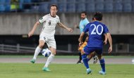 Fotoreportaž: Türkmenistan Hytaý Taýbeýiniň futbol ýygyndysyndan 2:1 hasabynda üstün çykdy