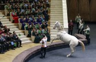Фоторепортаж: в Аркадаге состоялось чествование конной группы «Галкыныш»