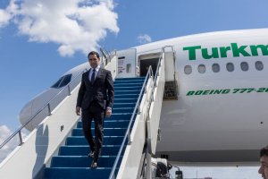 The President of Turkmenistan arrived in Astana to participate in the “Central Asia – Italy” summit