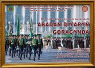 Aşkabat'ta başlayan Vatan Savunucusu Günü'ne adanan sergiden fotoğraflar