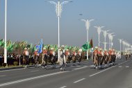 Фоторепортаж: в Аркадаге состоялось чествование конной группы «Галкыныш»